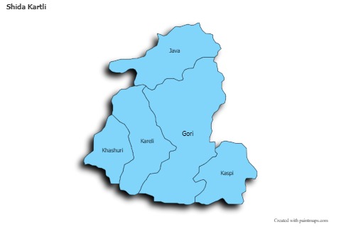 Sample Maps for Shida Kartli (blue,shadowy)