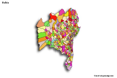 Sample Maps for Bahia (colored,shadowy)