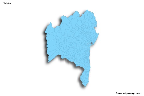 Sample Maps for Bahia (blue,outline,shadowy)
