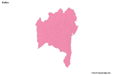 Sample Maps for Bahia (pink,outline)