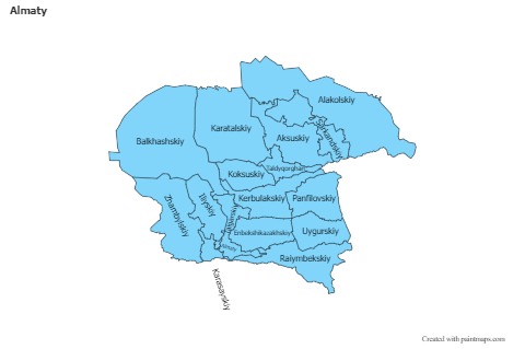 Sample Maps for Almaty (blue)