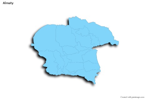 Sample Maps for Almaty (blue,outline,shadowy)