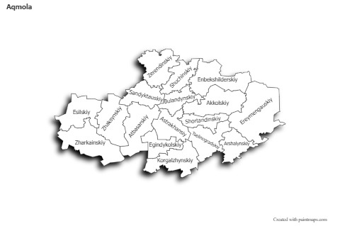 Sample Maps for Aqmola (black-white)