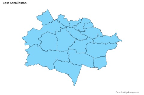 Contoh Peta untuk East Kazakhstan (biru)