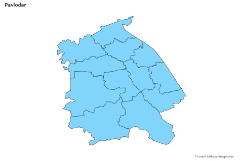 Contoh Peta untuk Pavlodar (biru)