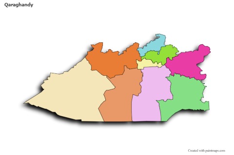Sample Maps for Qaraghandy (colored,shadowy)