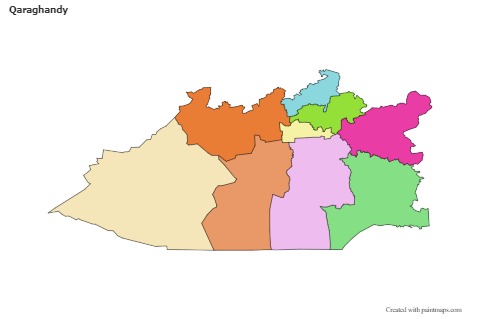 Sample Maps for Qaraghandy (colored)