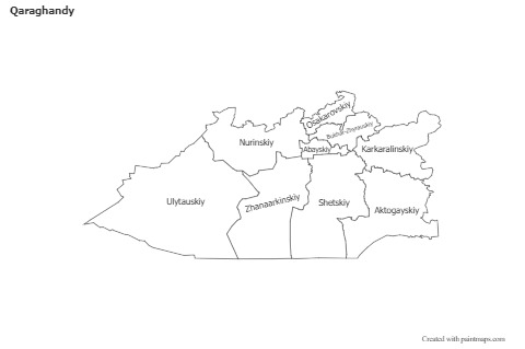 Sample Maps for Qaraghandy (black-white)