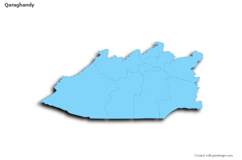 Sample Maps for Qaraghandy (blue,outline,shadowy)
