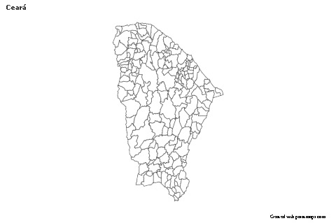 Mapas de muestra para Ceará (blanco-negro)