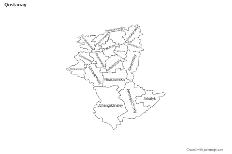 Sample Maps for Qostanay (black-white)