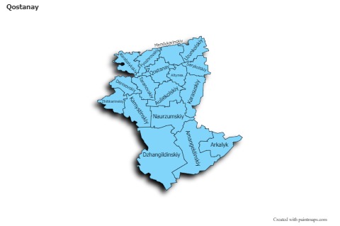 Sample Maps for Qostanay (blue,shadowy)