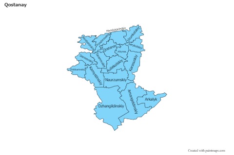 Sample Maps for Qostanay (blue)