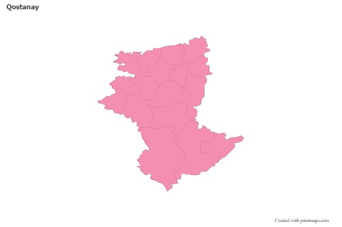 Sample Maps for Qostanay (pink,outline)