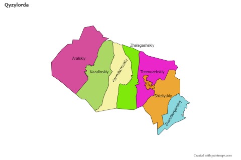 Sample Maps for Qyzylorda (colored)