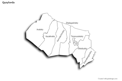 Sample Maps for Qyzylorda (black-white)