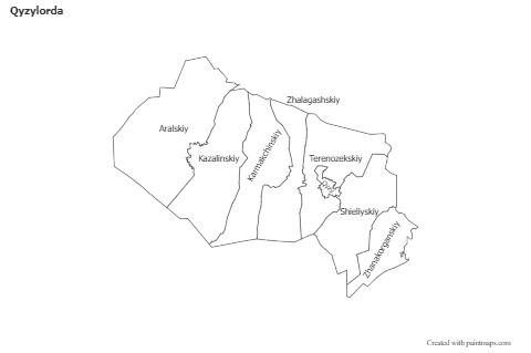 Sample Maps for Qyzylorda (blue,shadowy)