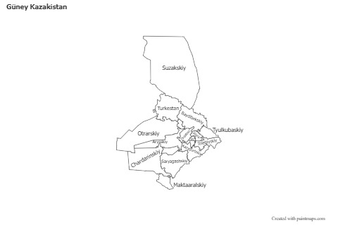 Sample Maps for Güney Kazakistan (blue)