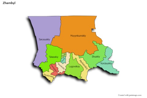 Sample Maps for Zhambyl (colored)