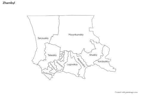 Sample Maps for Zhambyl (blue)
