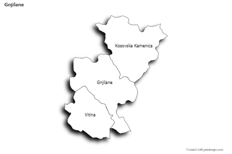 Sample Maps for Gnjilane (black-white,shadowy)
