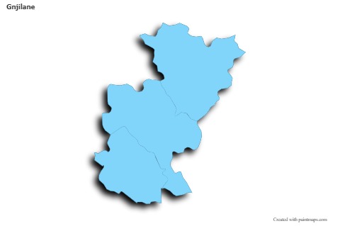 Sample Maps for Gnjilane (blue,outline,shadowy)
