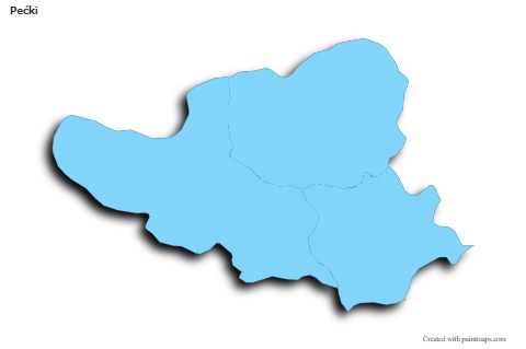 Sample Maps for Pećki (blue,outline,shadowy)