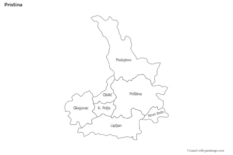 Sample Maps for Pristina (black-white)