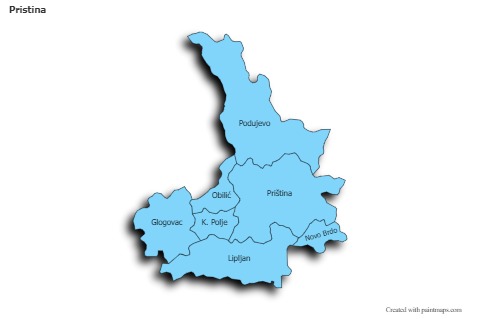 Sample Maps for Pristina (blue,shadowy)