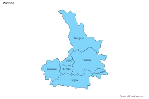 Sample Maps for Pristina (blue)