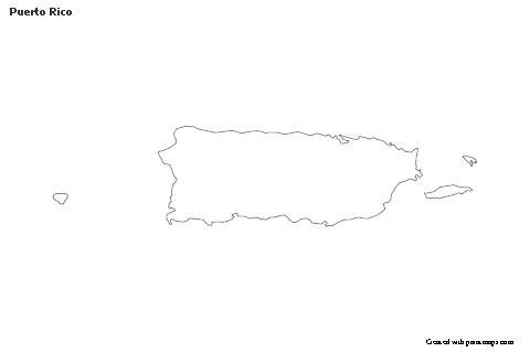 Mapas de muestra para Puerto Rico (blanco-negro)