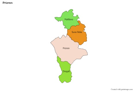 Sample Maps for Prizren (colored)