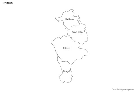 Sample Maps for Prizren (black-white)