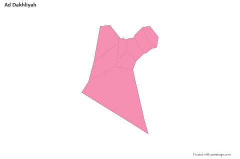 Mapas de muestra para Ad Dakhliyah (rosa,contorno)