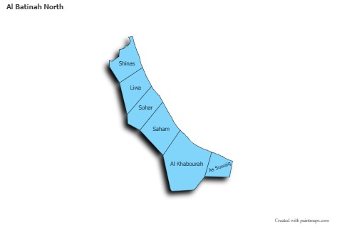 Sample Maps for Al Batinah North (blue,shadowy)