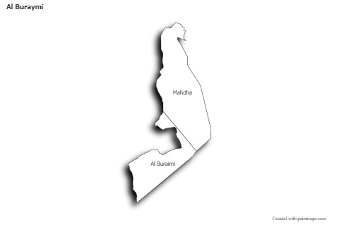 Sample Maps for Al Buraymi (black-white,shadowy)