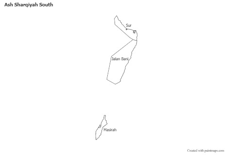 Contoh Peta untuk Ash Sharqiyah South (hitam-putih)