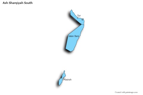 Contoh Peta untuk Ash Sharqiyah South (biru,bayangan)