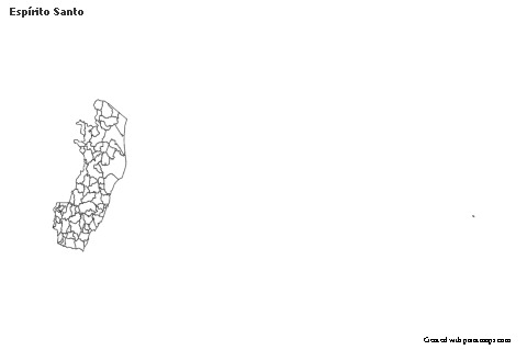 Mapas de muestra para Espírito Santo (blanco-negro)
