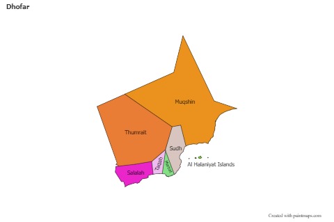 Sample Maps for Dhofar (colored)