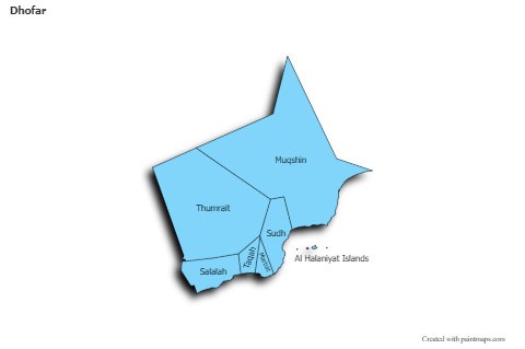 Sample Maps for Dhofar (blue,shadowy)