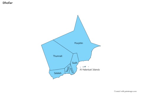 Sample Maps for Dhofar (blue)