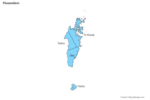Sample Maps for Musandam (blue)