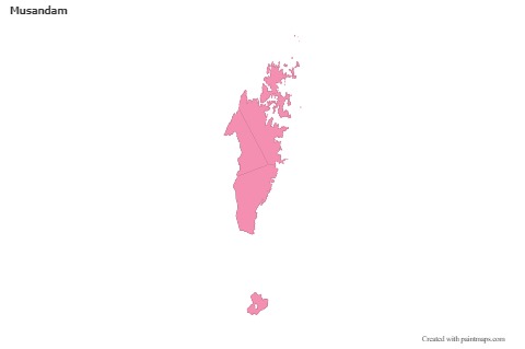Sample Maps for Musandam (pink,outline)