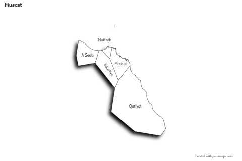 Sample Maps for Muscat (black-white,shadowy)