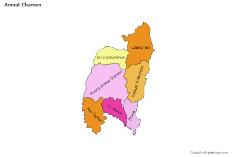 Sample Maps for Amnat Charoen (colored)
