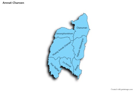 Sample Maps for Amnat Charoen (blue,shadowy)