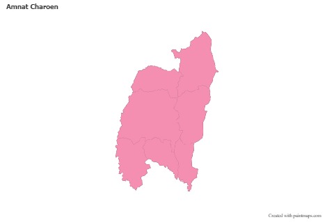 Sample Maps for Amnat Charoen (pink,outline)