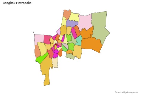 Sample Maps for Bangkok Metropolis (colored)
