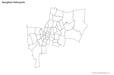 Sample Maps for Bangkok Metropolis (black-white)